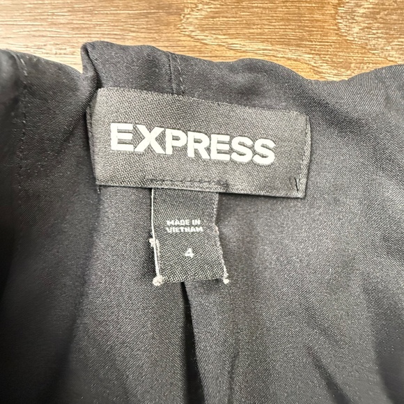 Express Women's Faux Leather Mini Skirt, Black, Size 4, Lined, Party/Holiday - Picture 3 of 8